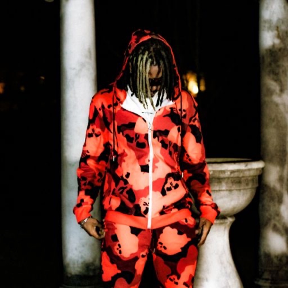 NWT ILL EFFECT RED CATACOMBS sweatpants